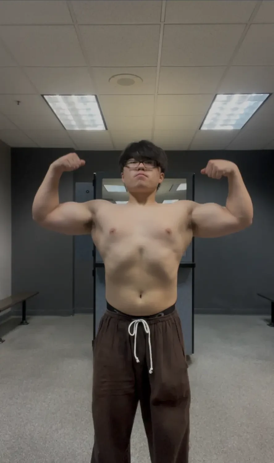 Ying after a long bulk, heavier with more muscle and body fat